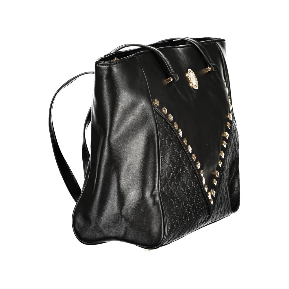 Laura Biagiotti Zwarte PVC Dames Handtas