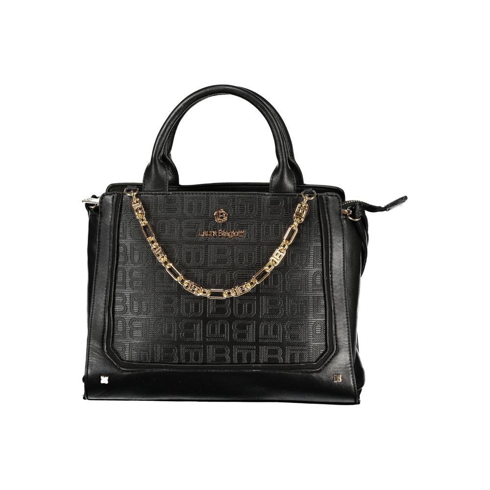 Laura Biagiotti Zwarte PVC Dames Handtas
