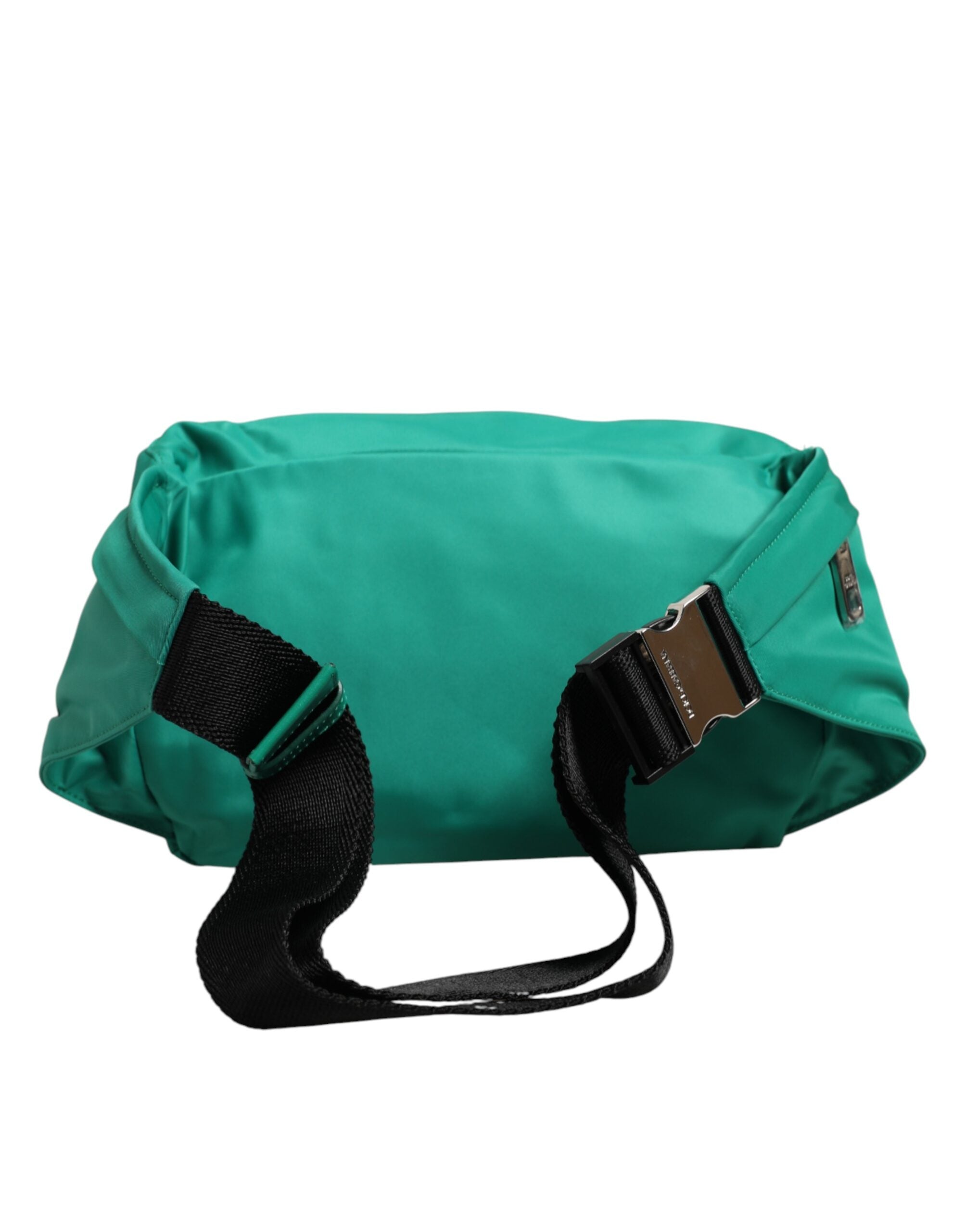 Dolce & Gabbana Green Logo Plaque Nylon Waist Fanny Pack Men's Bag