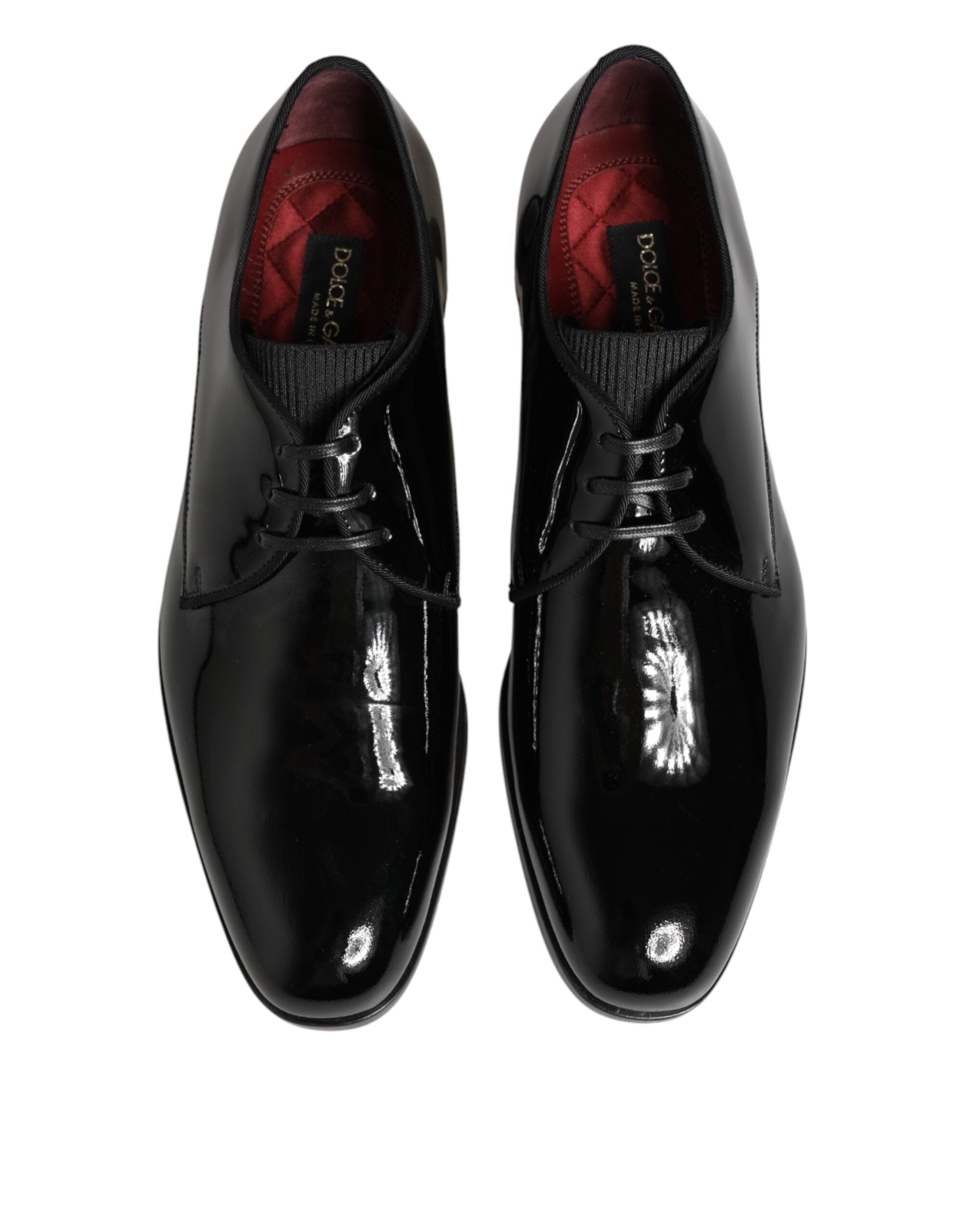 Dolce & Gabbana Zwarte Derbyschoenen van Kalfsleer