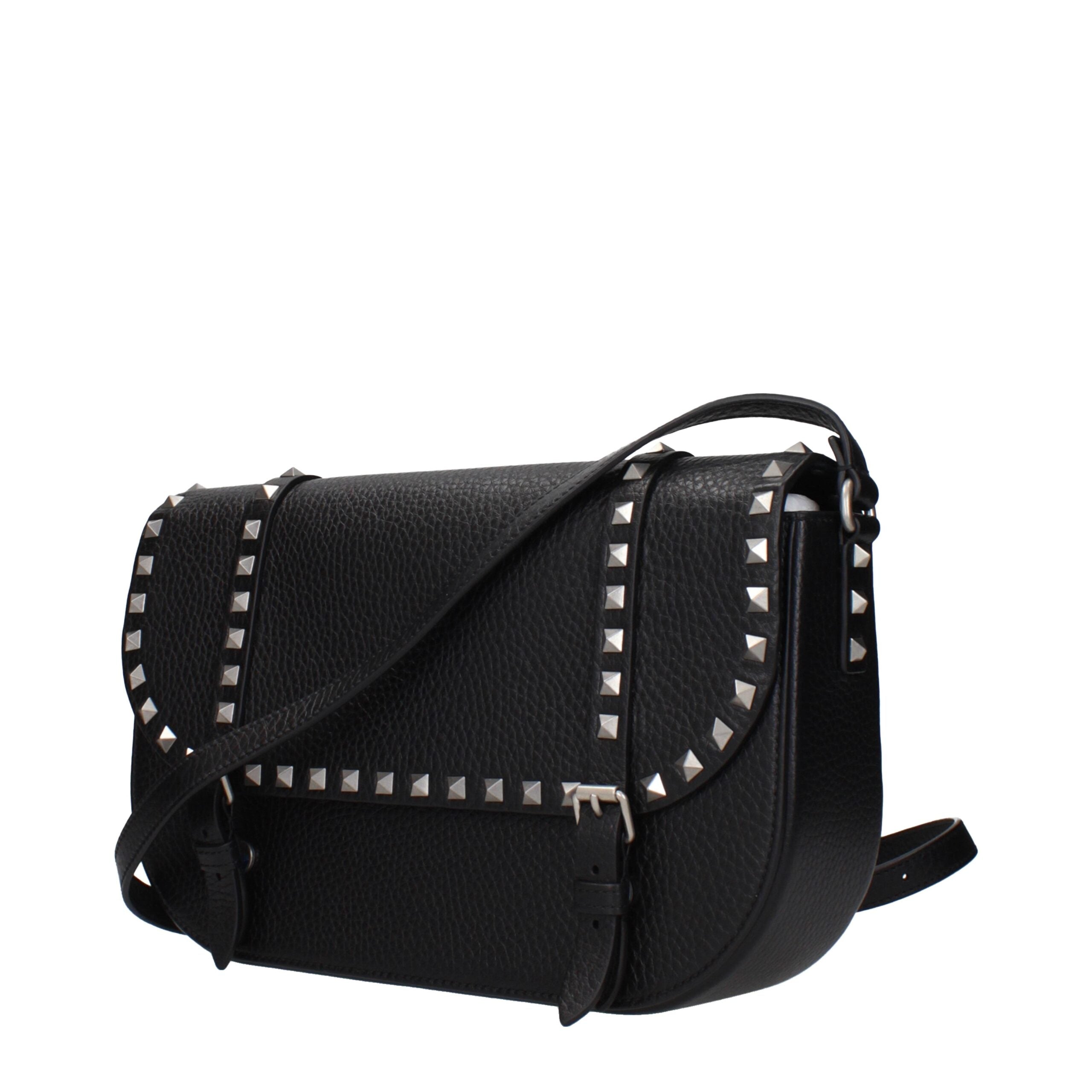 Valentino Garavani Zwart Leren Crossbody Tas