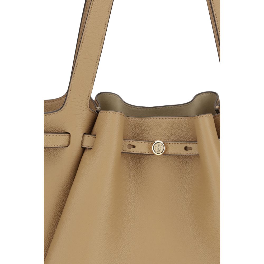 Tory Burch Beige Leren Schoudertas