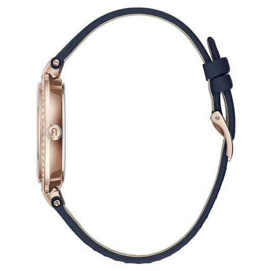 Furla Blue Leather Dress Watch