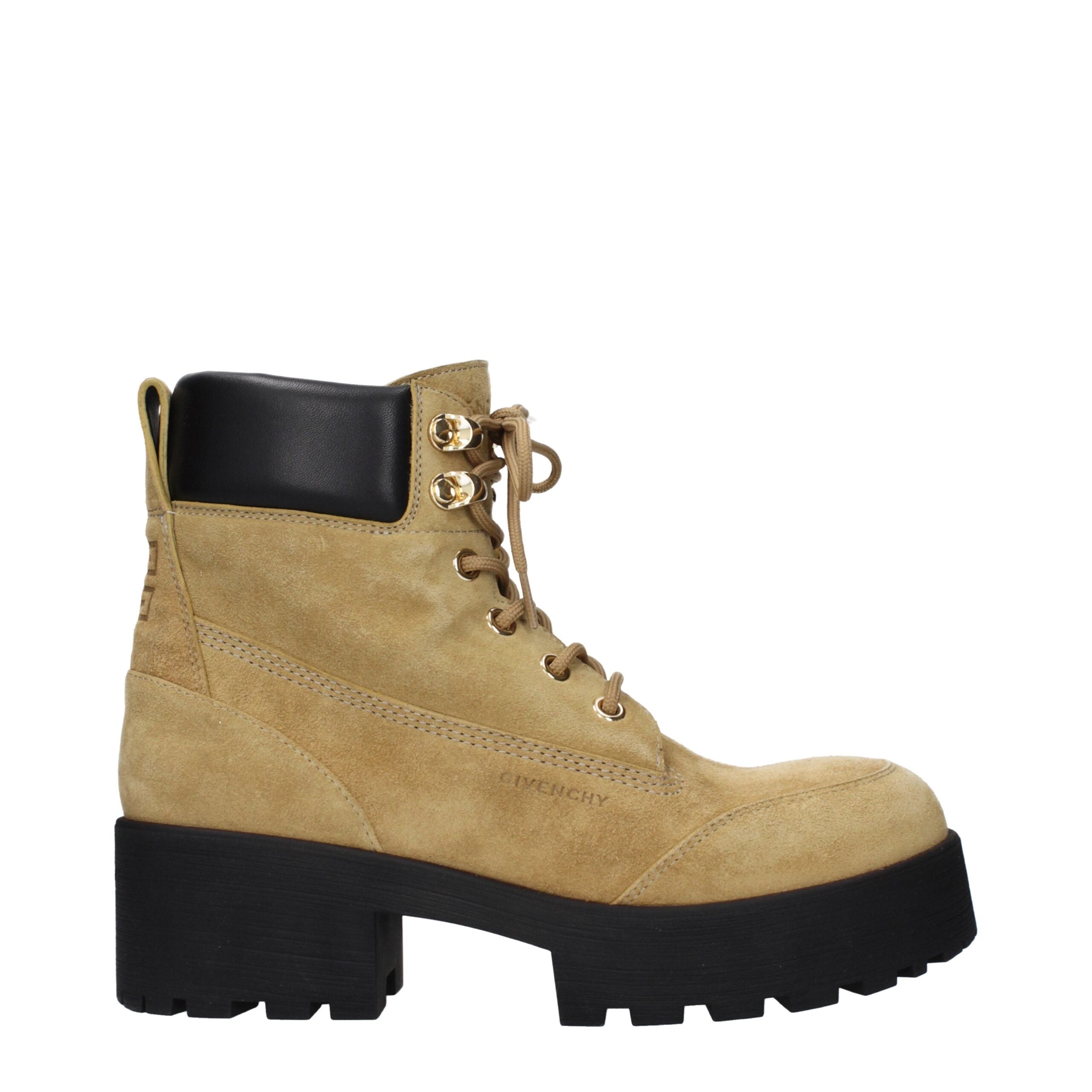 Givenchy Bruine Leren Enkellaarsjes