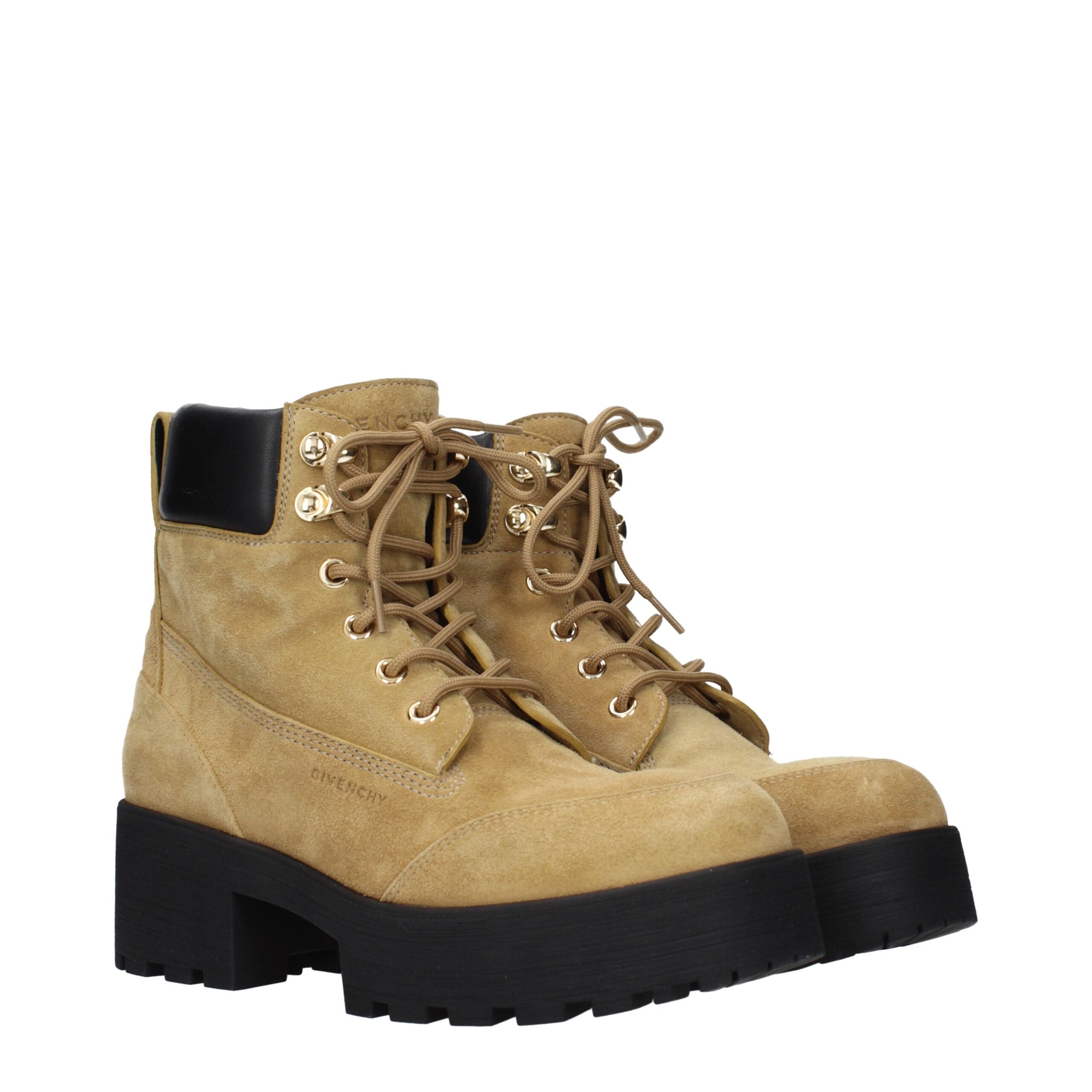 Givenchy Bruine Leren Enkellaarsjes