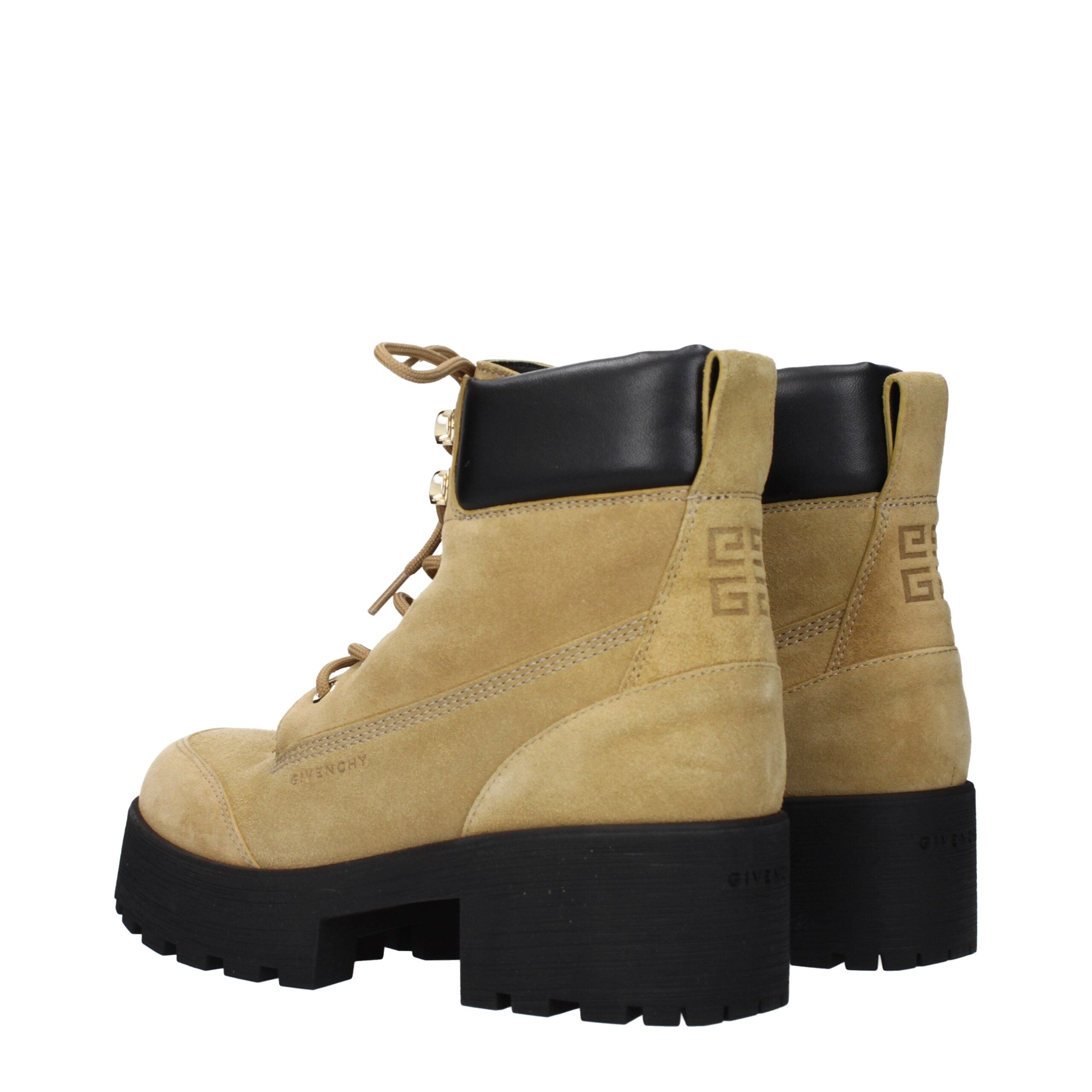 Givenchy Bruine Leren Enkellaarsjes