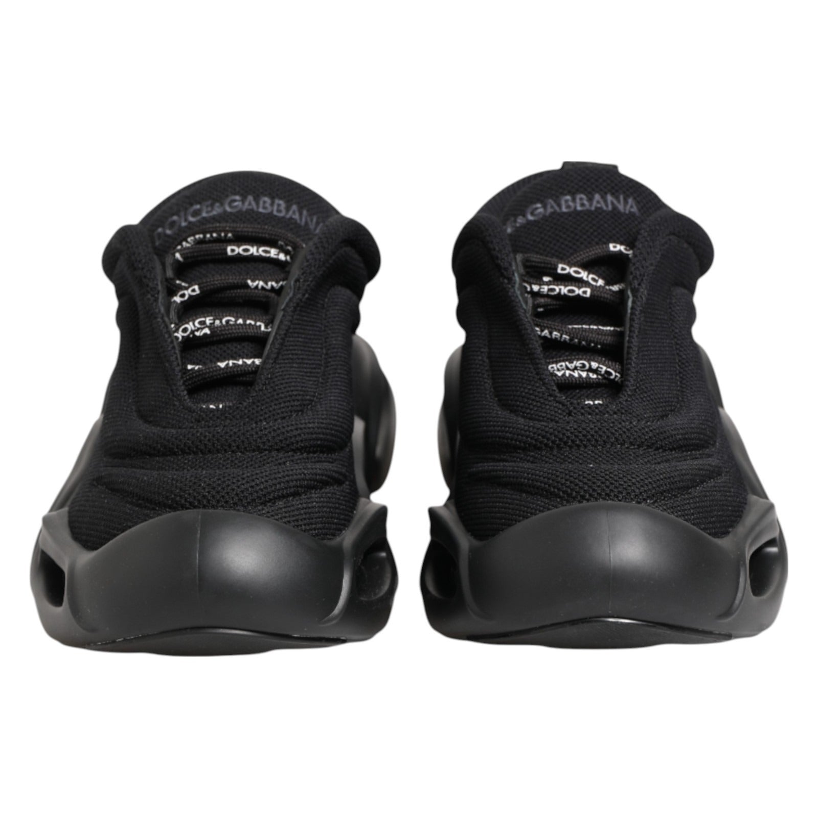 Dolce & Gabbana Zwarte Slip On Lage Golf Sneakers Schoenen