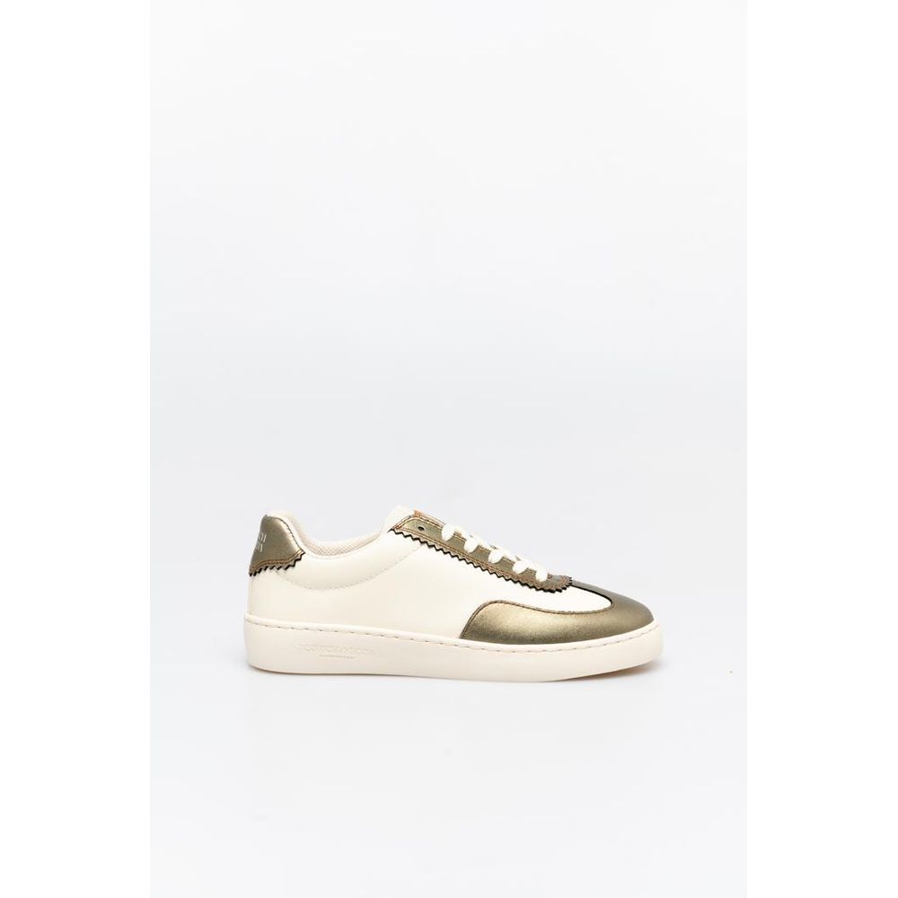 Scotch & Soda Bronzen Leren Lage Sneakers