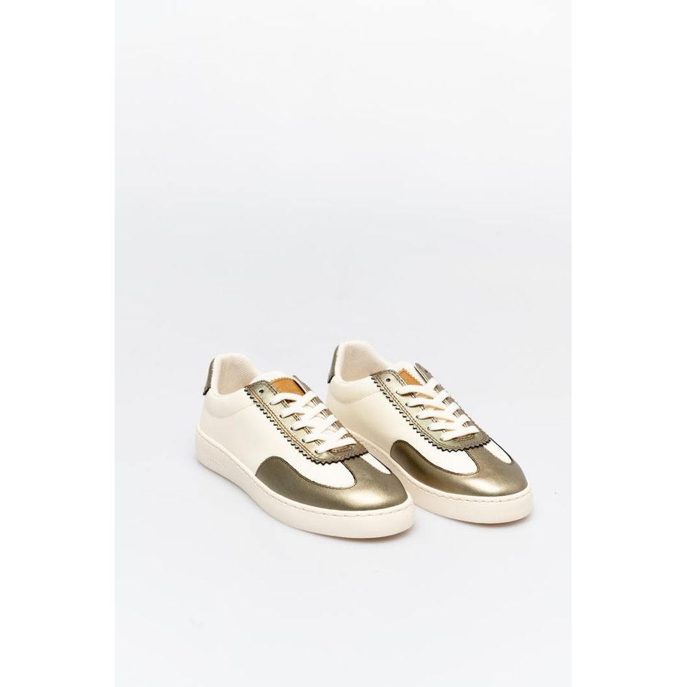 Scotch & Soda Bronzen Leren Lage Sneakers
