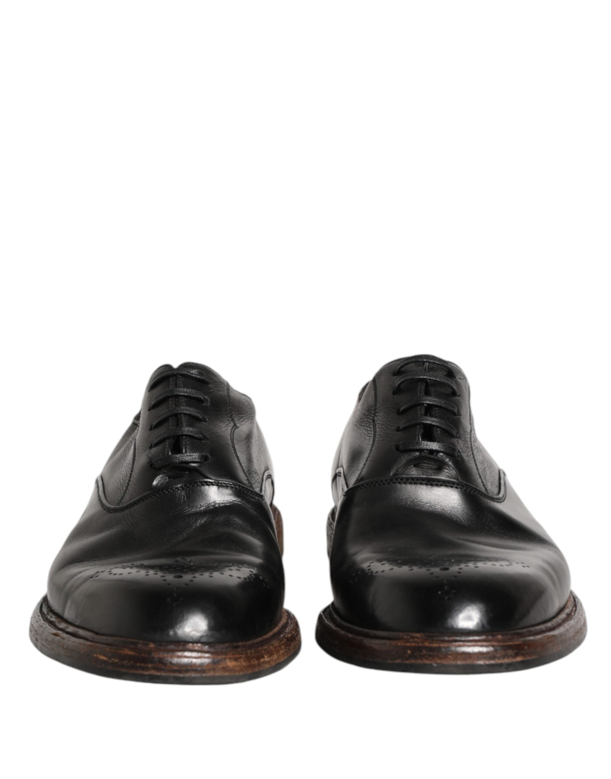 Dolce & Gabbana Zwarte Oxfords van Kalfsleer