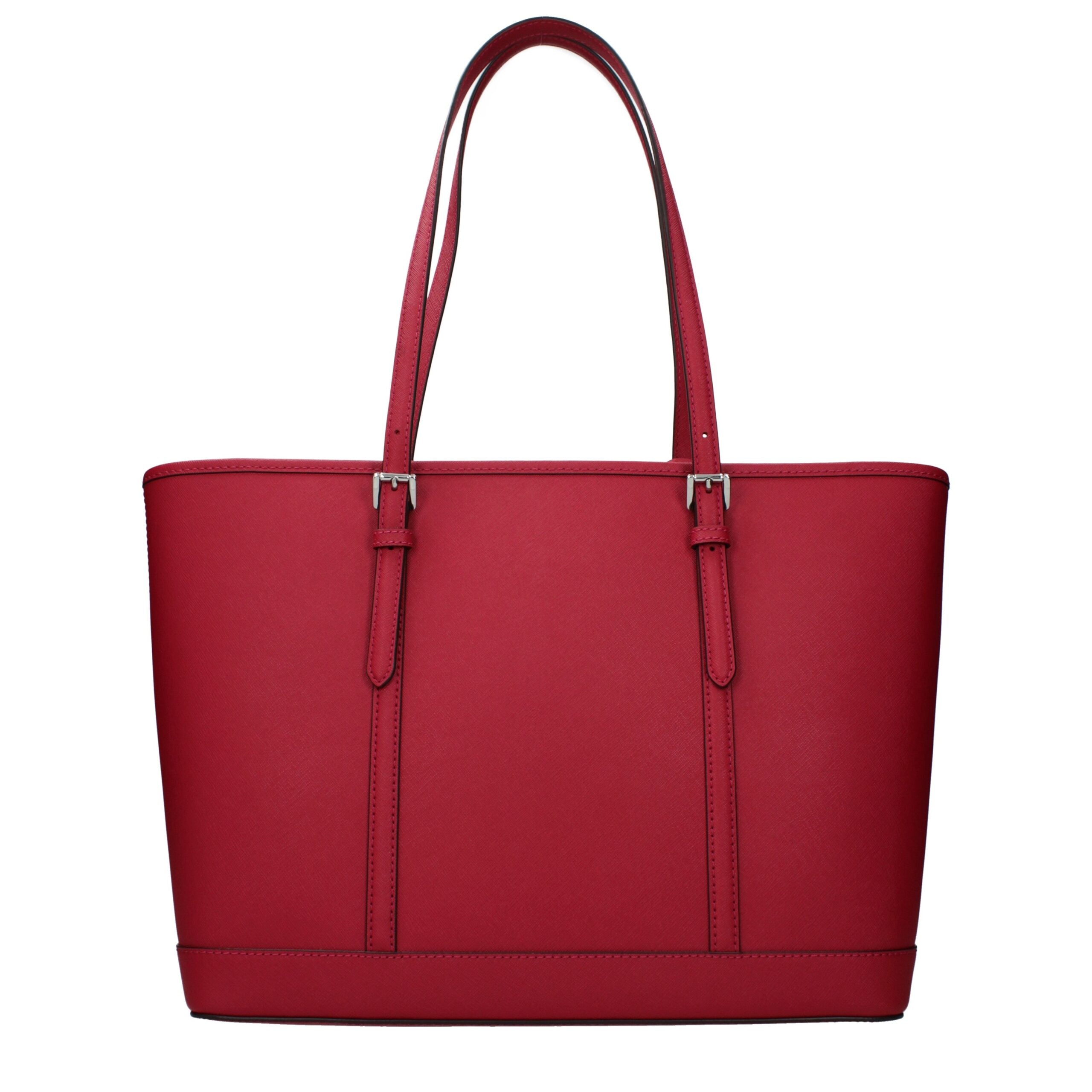 Michael Kors Rode Leren Schoudertas