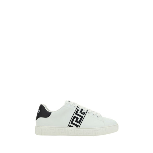 Versace Witte Kalfsleren Lage Sneakers van Bos Taurus