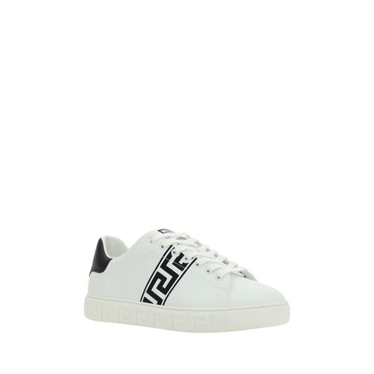 Versace Witte Kalfsleren Lage Sneakers van Bos Taurus