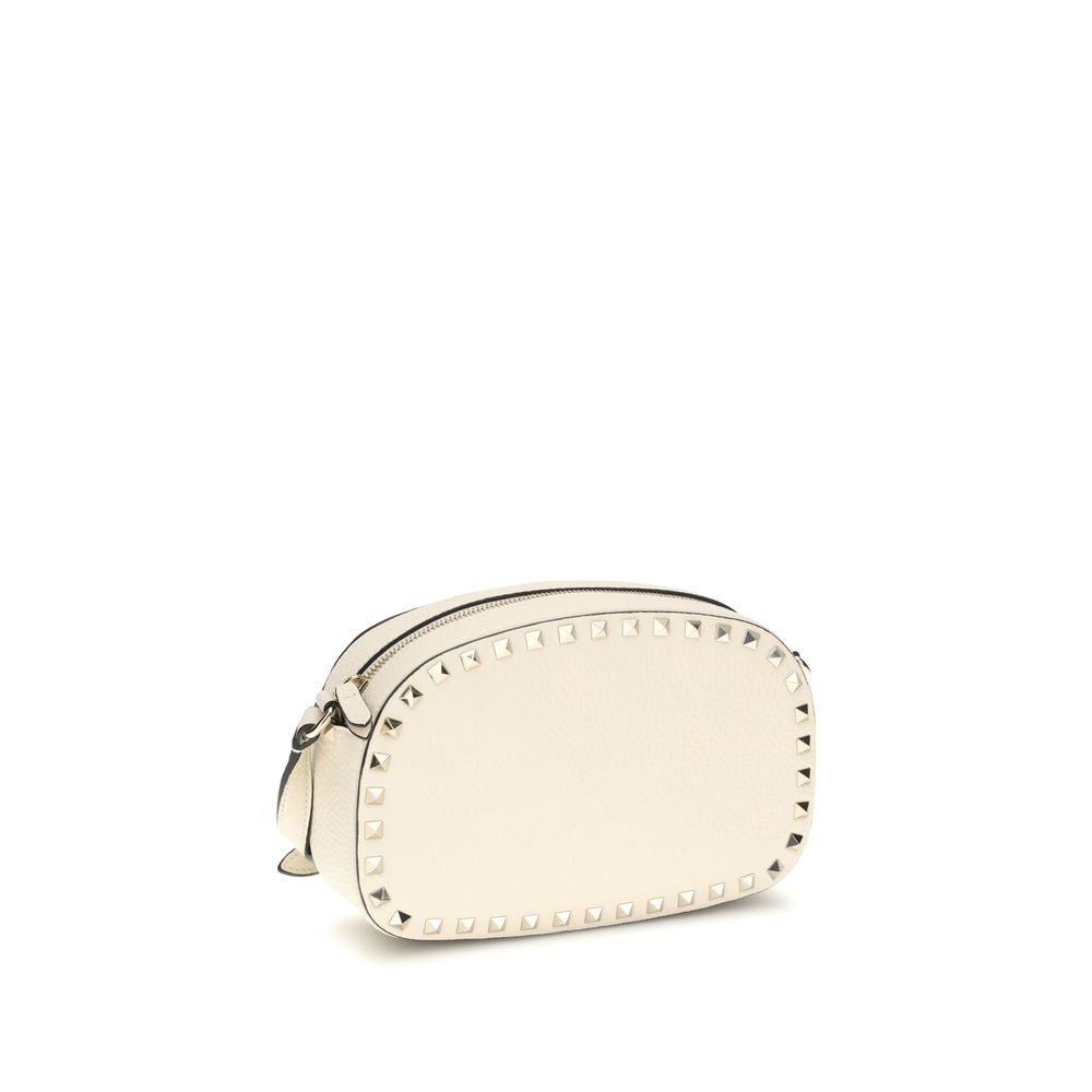 Valentino Garavani Beige Calf Leather Bos Taurus Shoulder Bag
