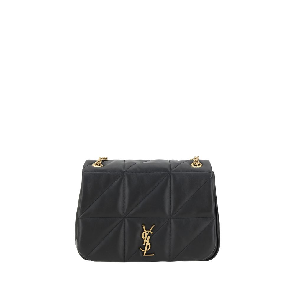 Saint Laurent Black Calf Leather Taurus Shoulder Bag