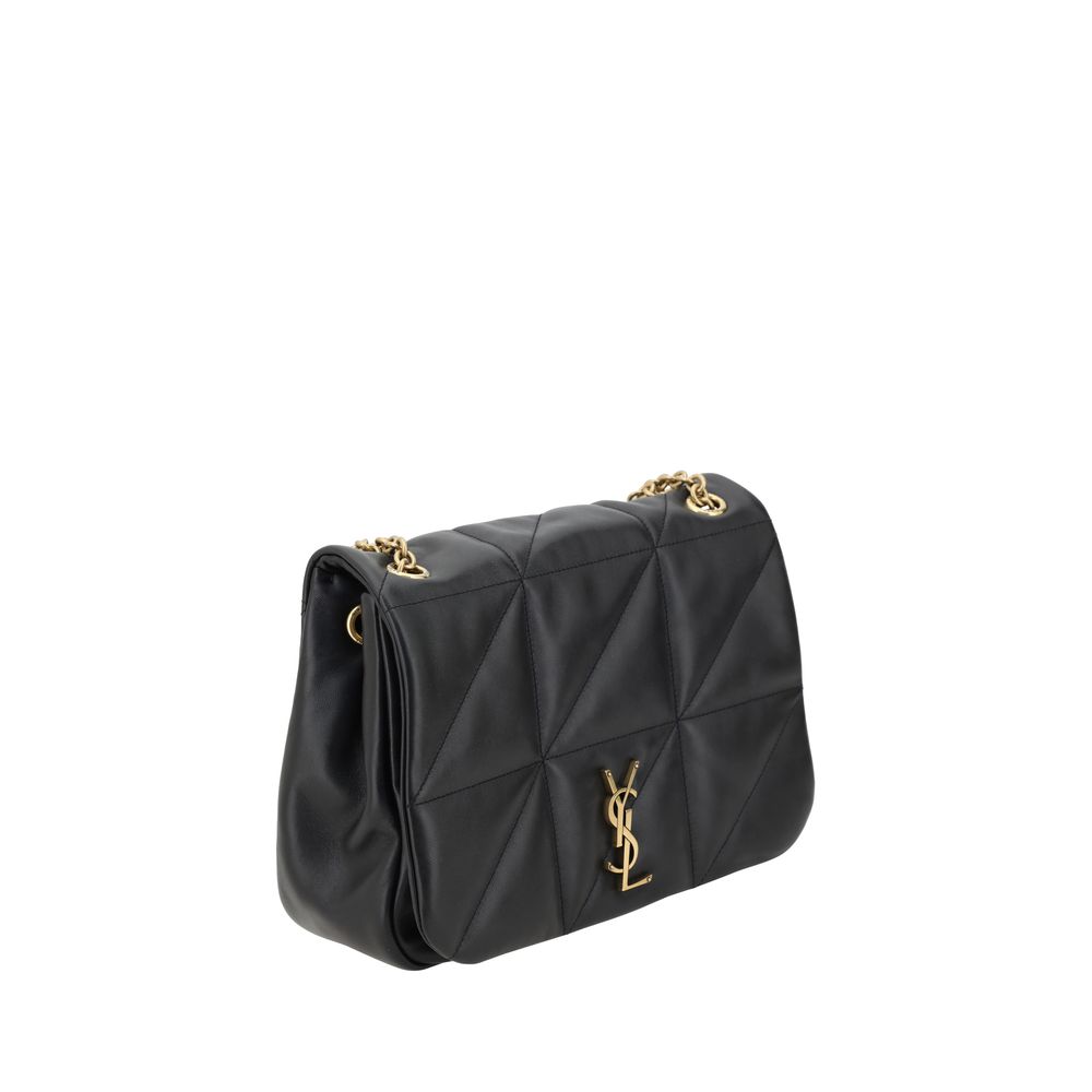 Saint Laurent Black Calf Leather Taurus Shoulder Bag