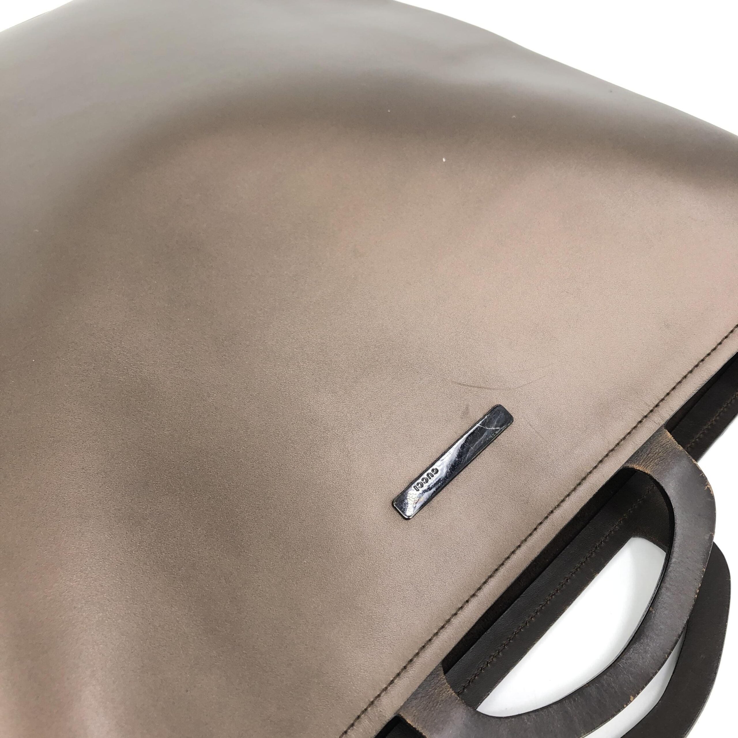 Sac à main Gucci en cuir marron