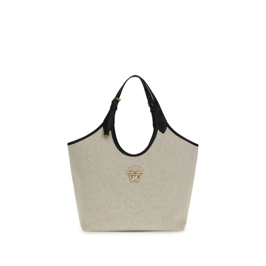 Versace Beige Katoenen Schoudertas
