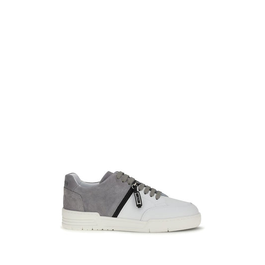 Moschino Multicolor Calf Leather Bos Taurus Low Top Sneakers