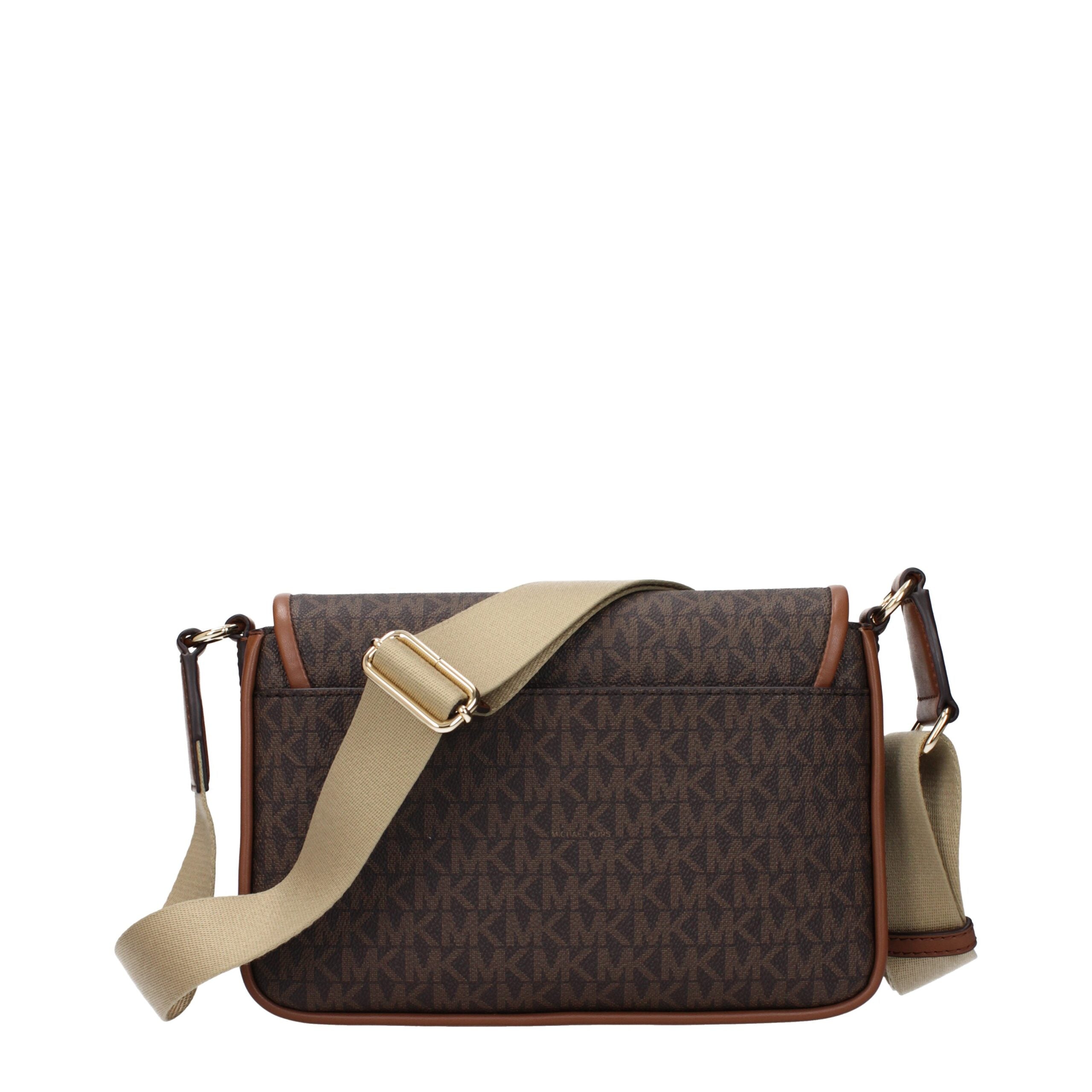 Michael Kors Bruine Stoffen Crossbody Tas