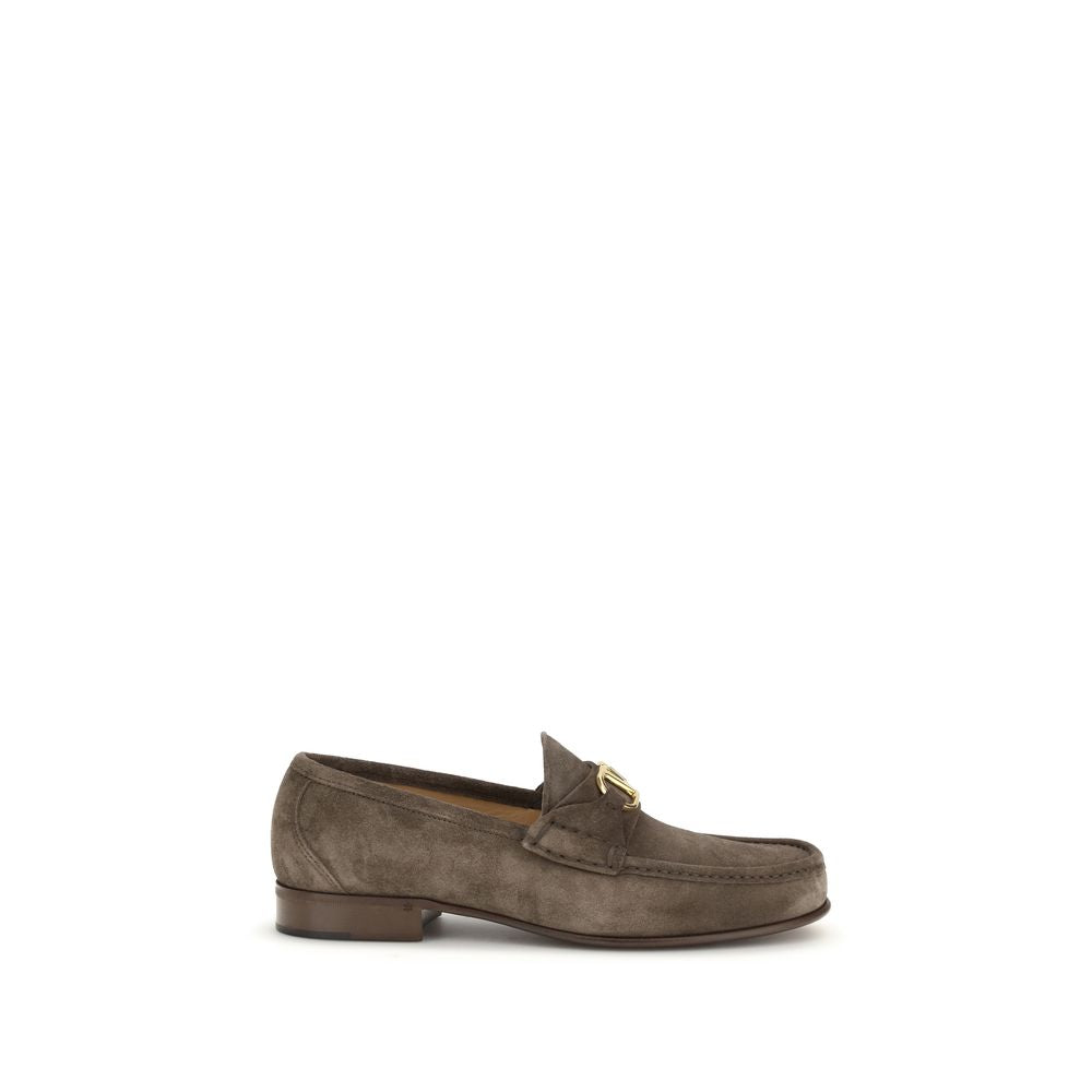 Valentino Garavani Bruin Kalfsleer Bos Taurus Instaploafers