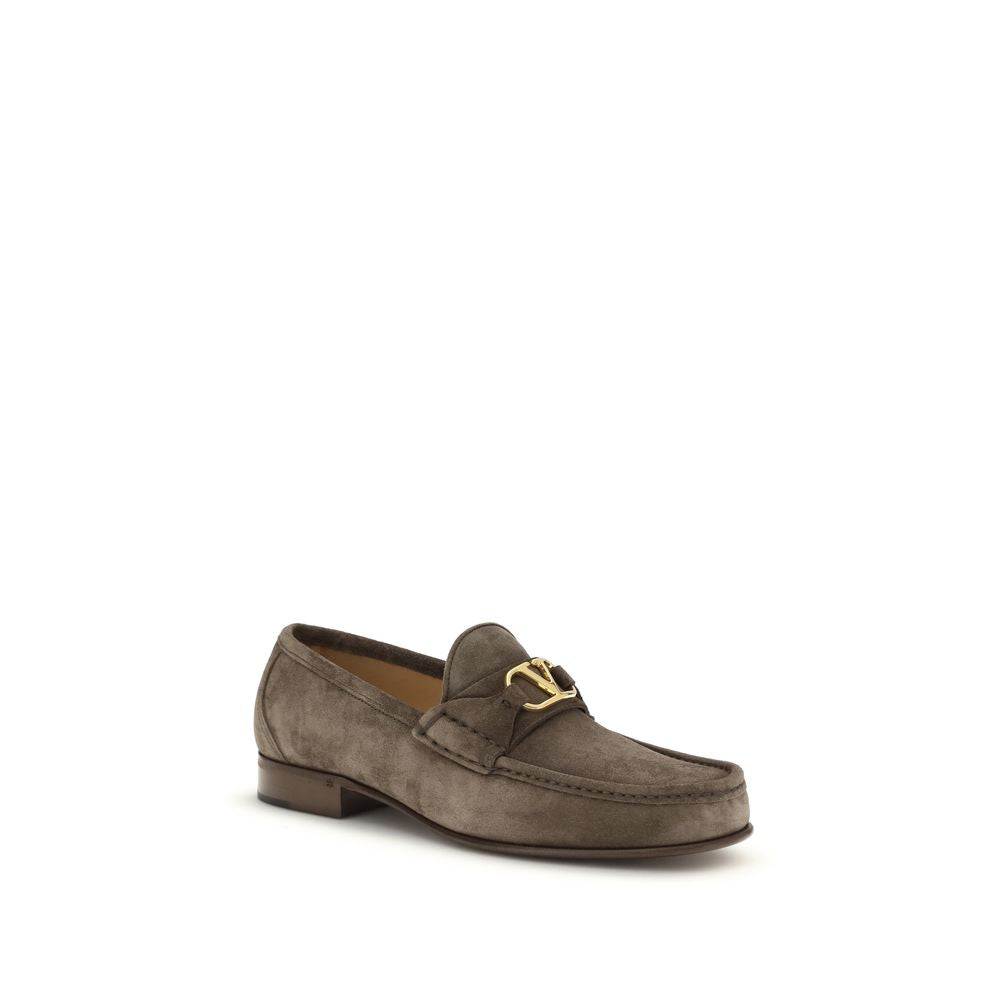 Valentino Garavani Bruin Kalfsleer Bos Taurus Instaploafers