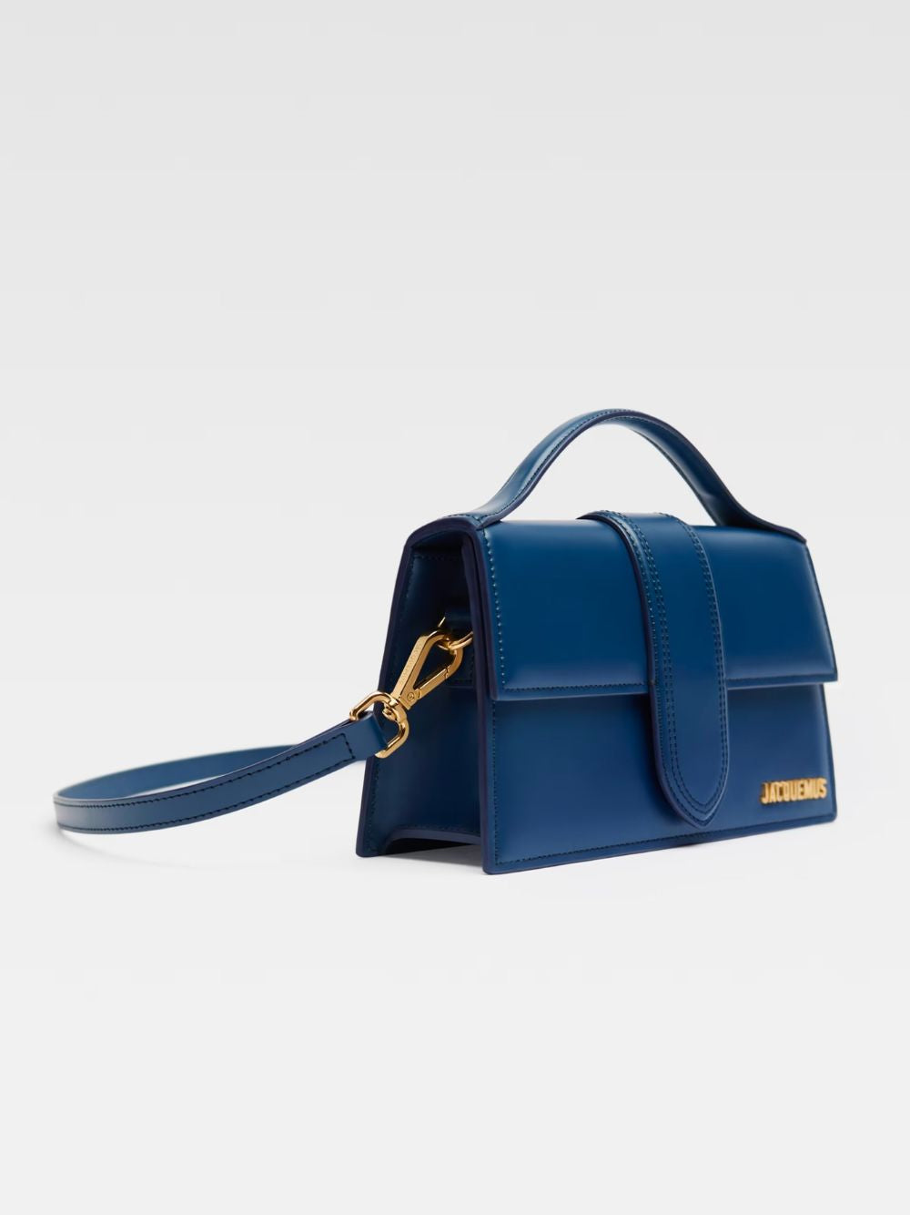 Jacquemus Dark Navy Leather Le Grand Bambino Handbag