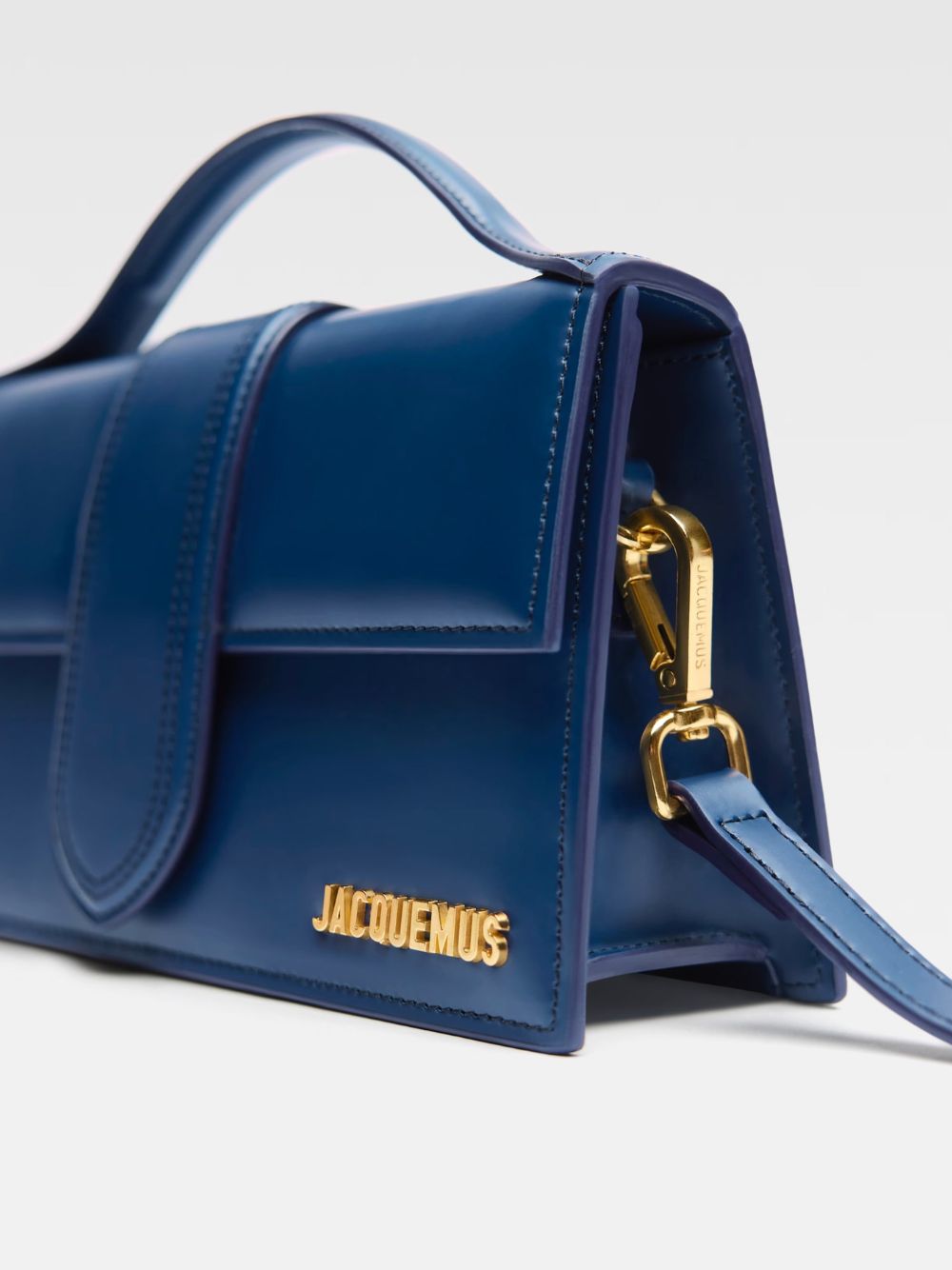Jacquemus Dark Navy Leather Le Grand Bambino Handbag