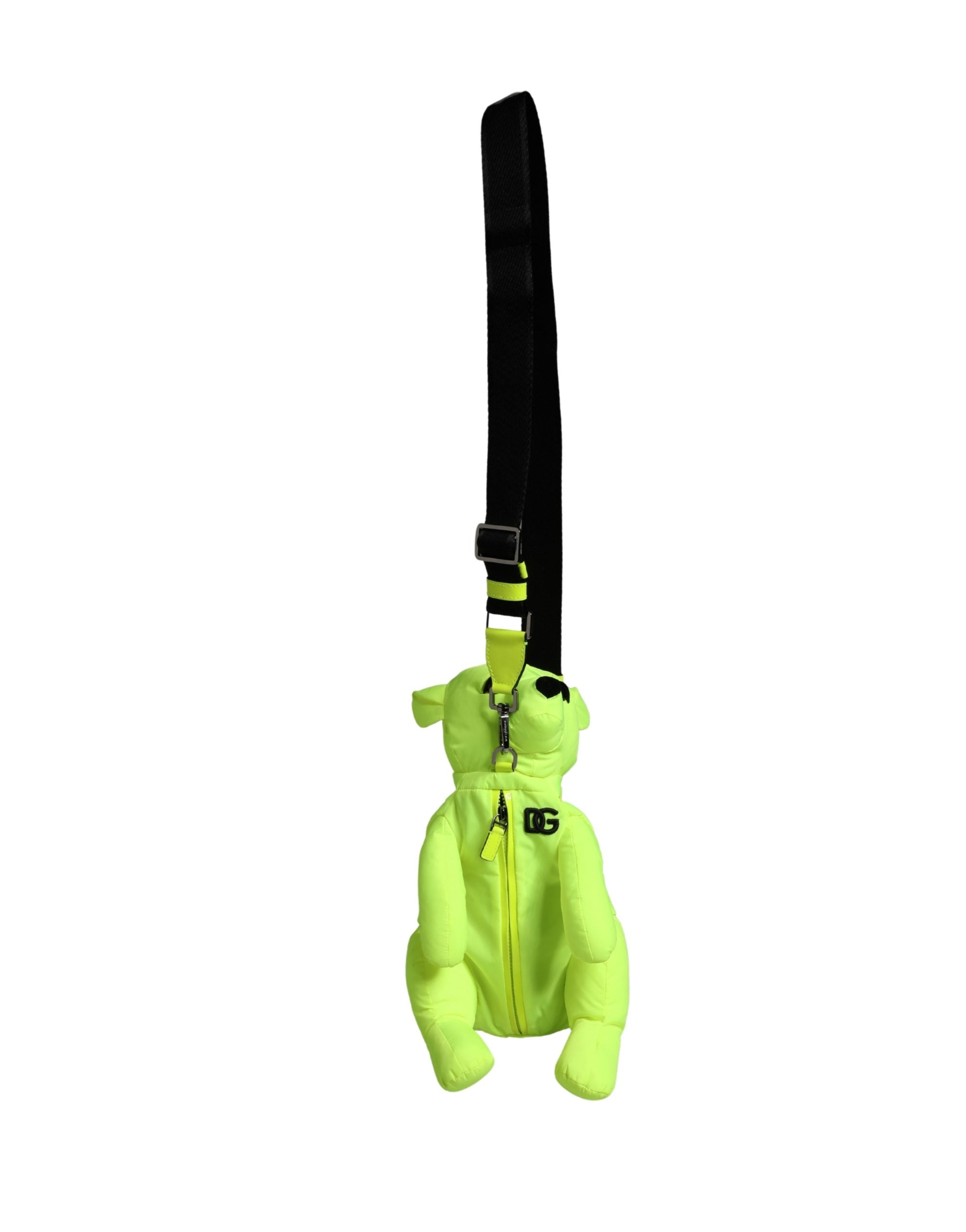 Dolce & Gabbana Green Polyester Animal Silhouette Waist Belt Bag