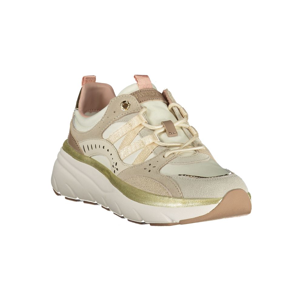 Twinset Beige Polyurethane Women's Sneaker