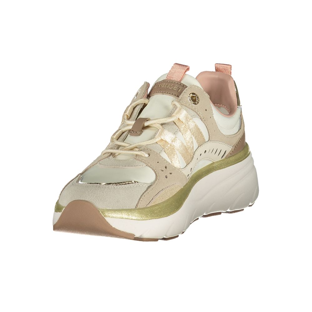 Twinset Beige Polyurethane Women's Sneaker