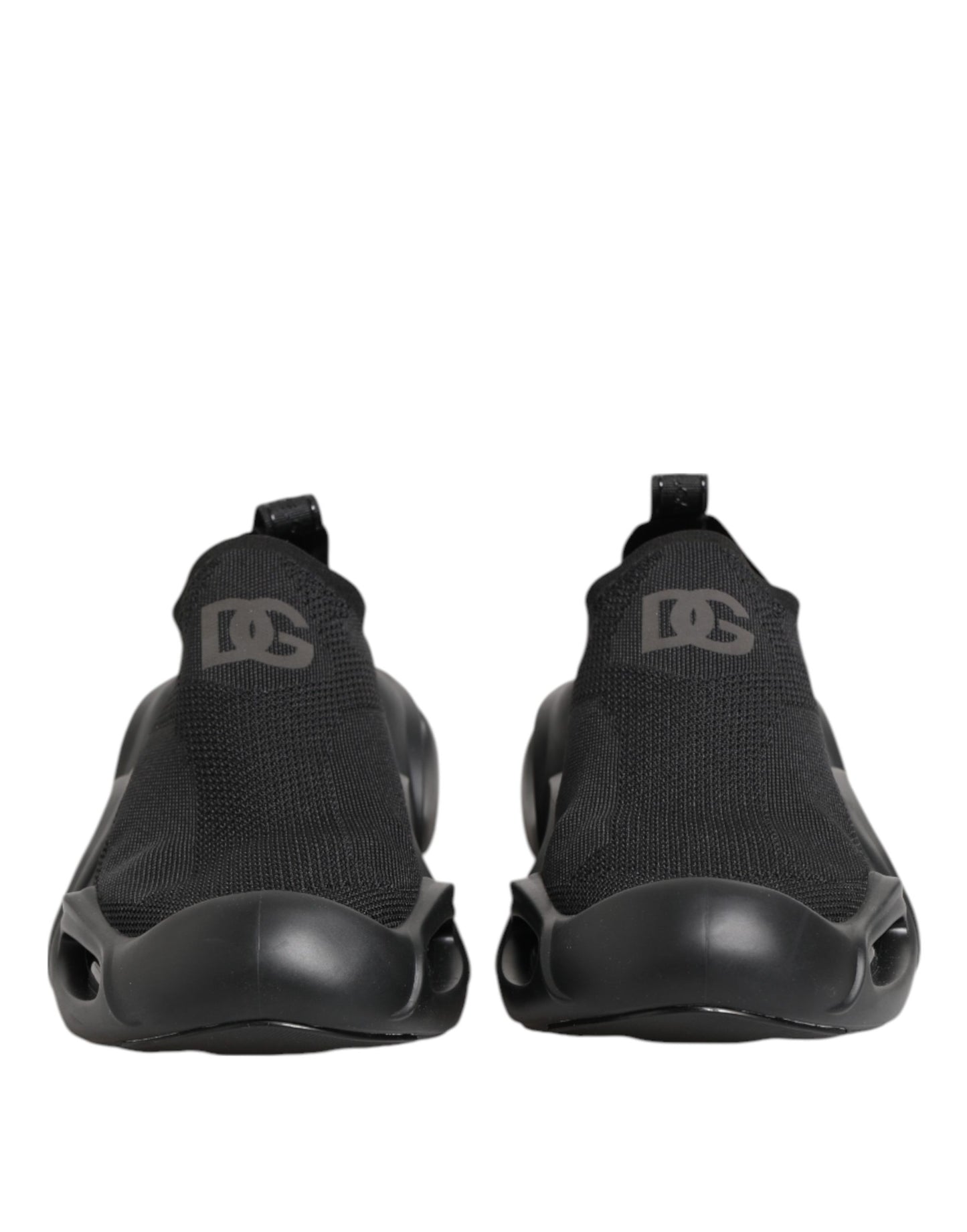 Dolce & Gabbana Black Slip On Wave Low Top Sneakers