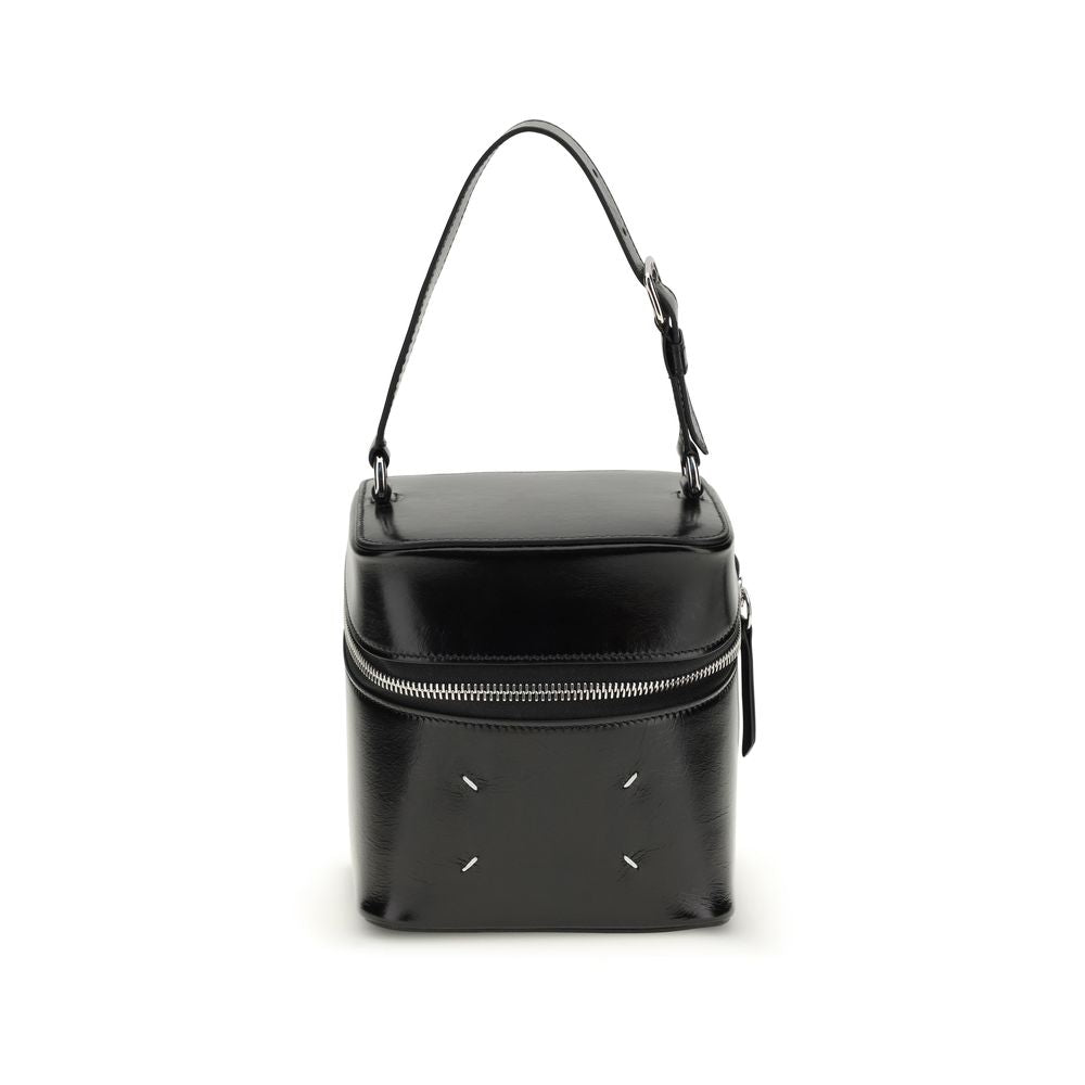 Maison Margiela Zwarte Kalfsleren Bos Taurus Backet Tas