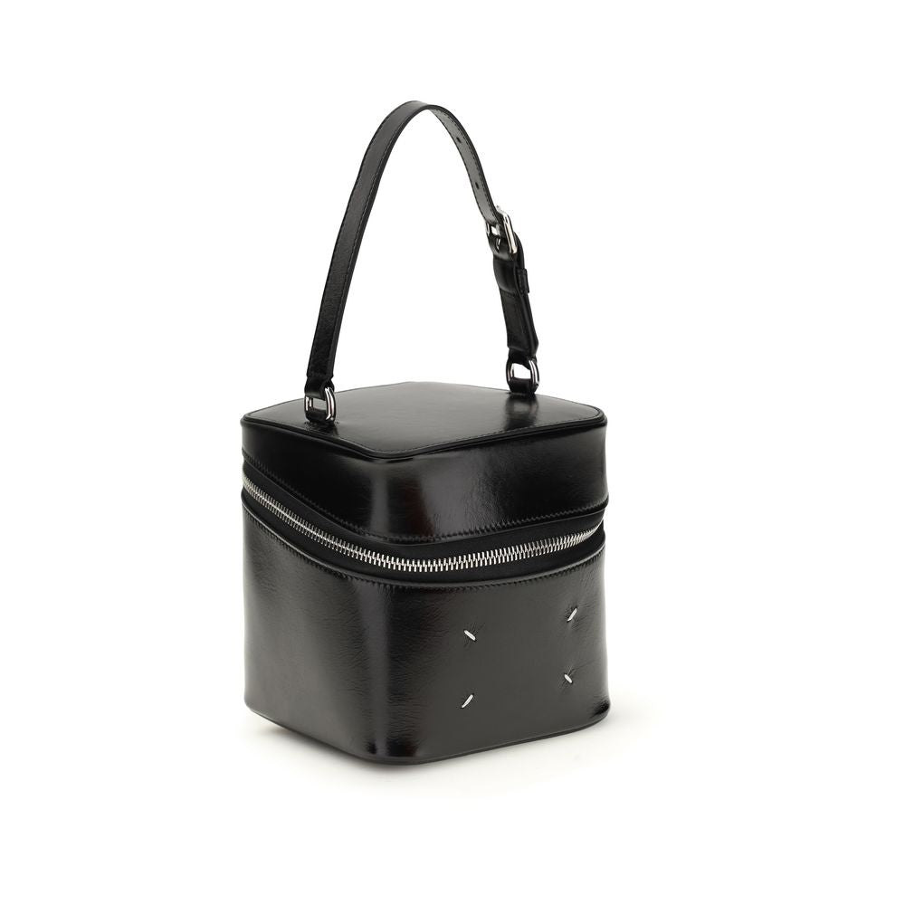 Maison Margiela Zwarte Kalfsleren Bos Taurus Backet Tas