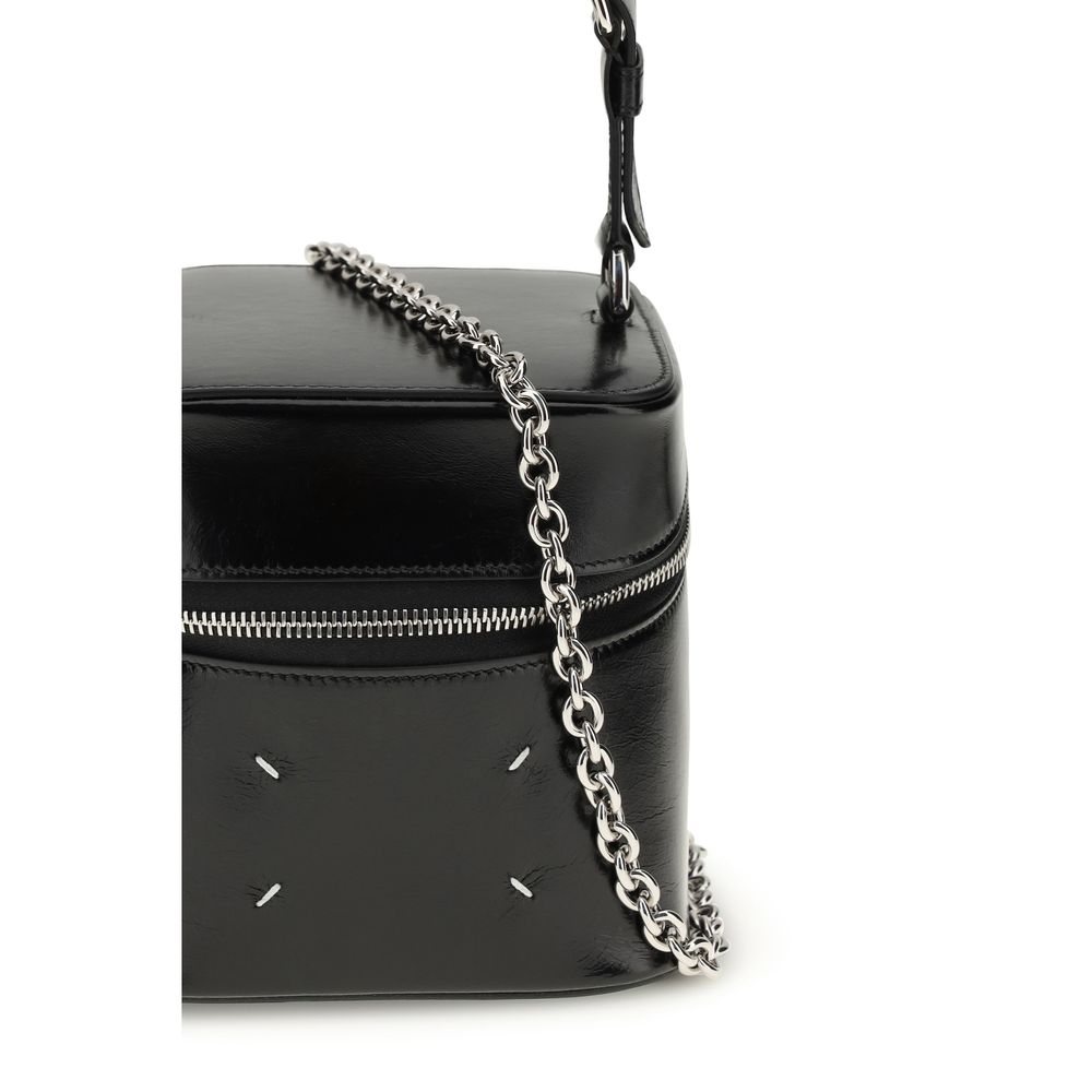 Maison Margiela Zwarte Kalfsleren Bos Taurus Backet Tas