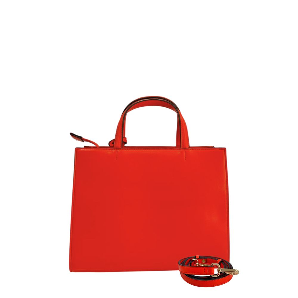 Twinset Orange Faux Leather Women's Handbag