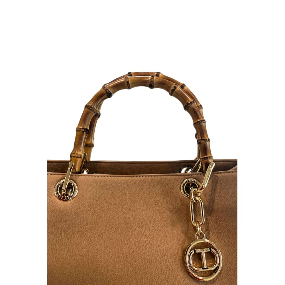 Twinset Brown PU Women's Handbag