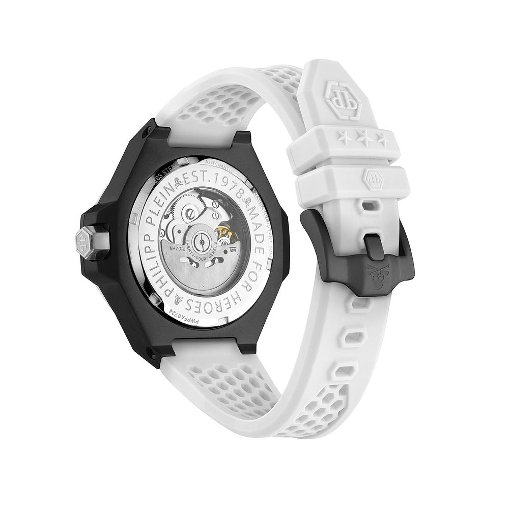 Philipp Plein wit synthetisch sporthorloge