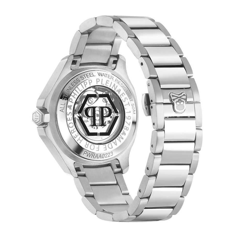 Philipp Plein Grijs Roestvrijstalen Galajurkhorloge