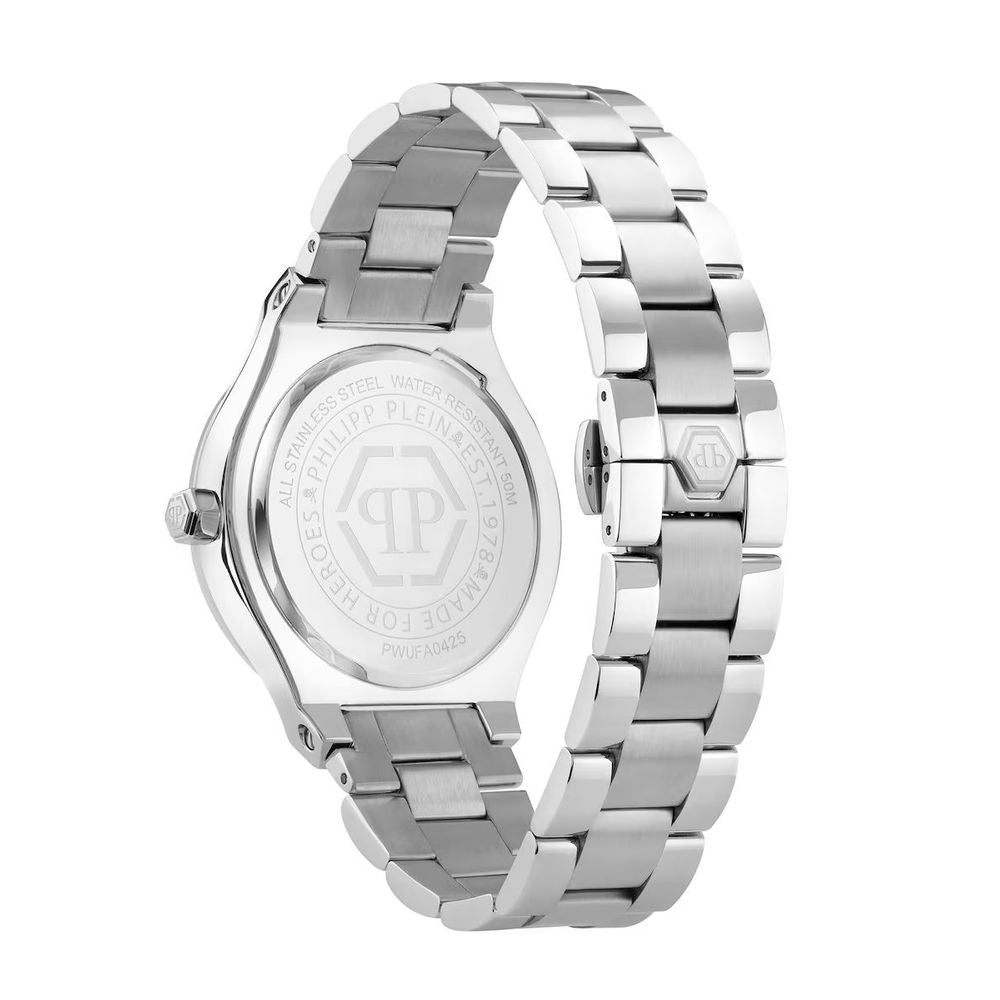 Philipp Plein Grijs Roestvrijstalen Galajurkhorloge