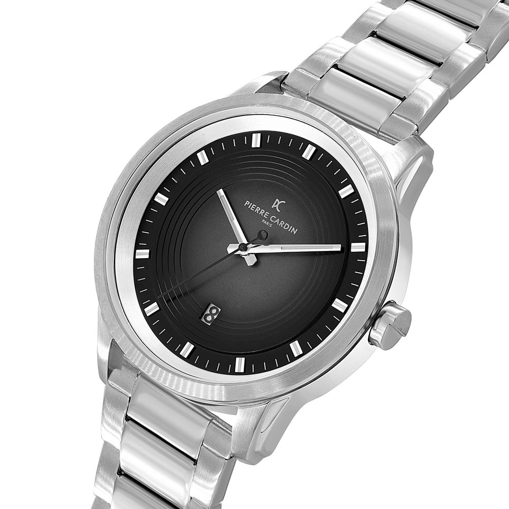 Pierre Cardin grijs roestvrijstalen horloge