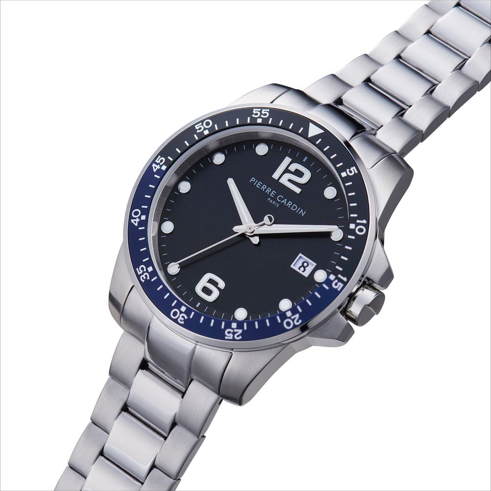Pierre Cardin grijs roestvrijstalen horloge