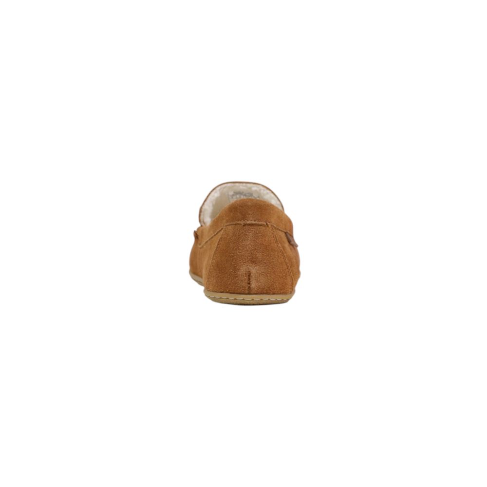 Ralph Lauren Bruine Suède Leren Pantoffels