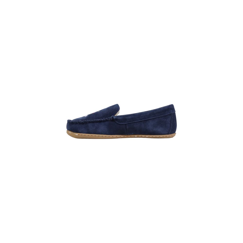 Ralph Lauren Blue suède leren pantoffels
