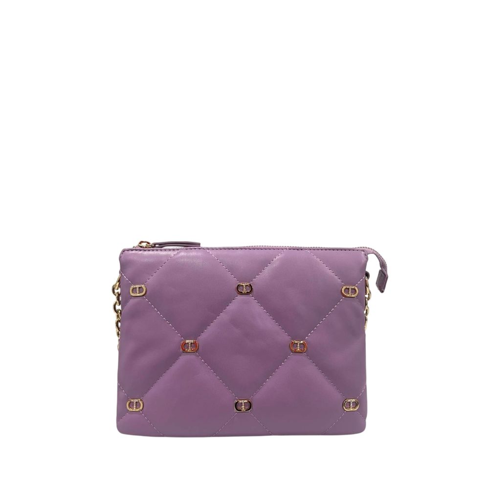 Twinset Purple Faux Leather Women's Crossbody Bag