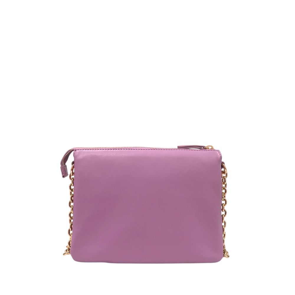 Twinset Purple Faux Leather Women's Crossbody Bag