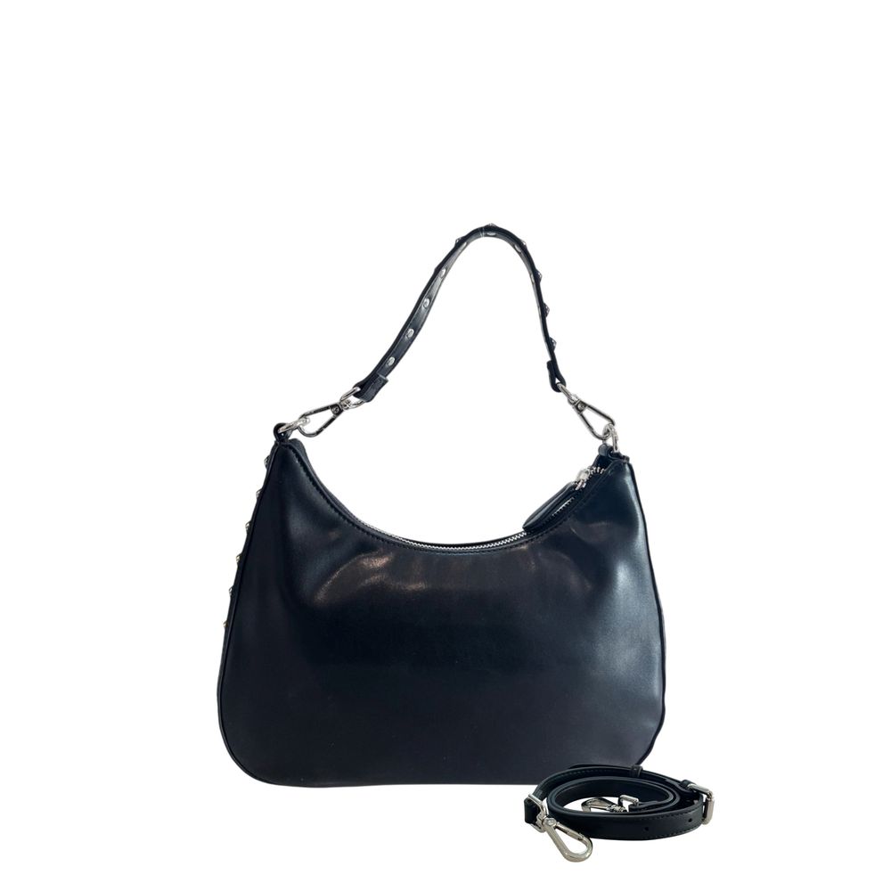 Twinset Black Polyurethane Women's Shoulder Bag
