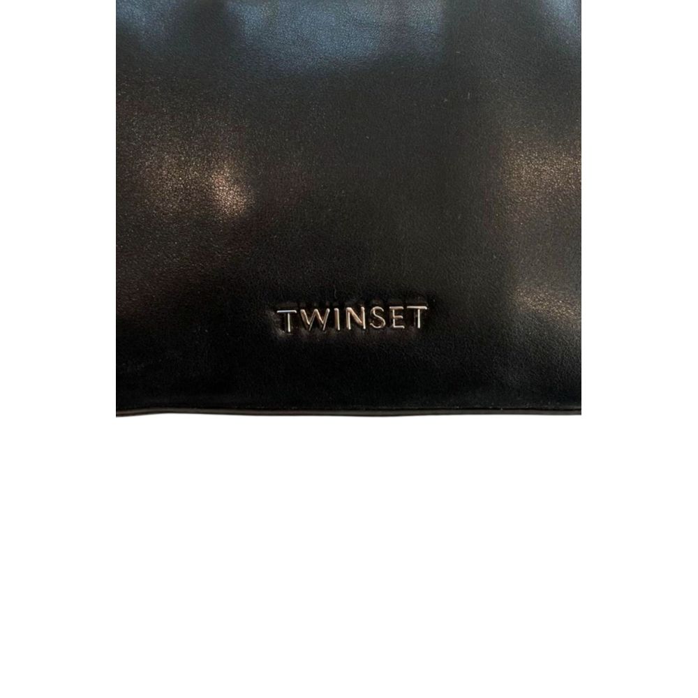 Twinset Black Polyurethane Women's Shoulder Bag