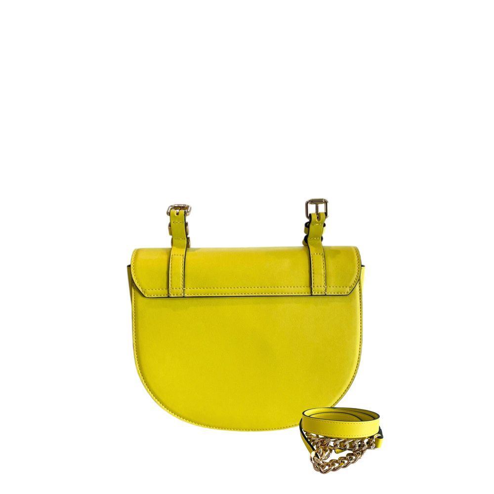 Twinset Gele PU Dames Crossbody Tas