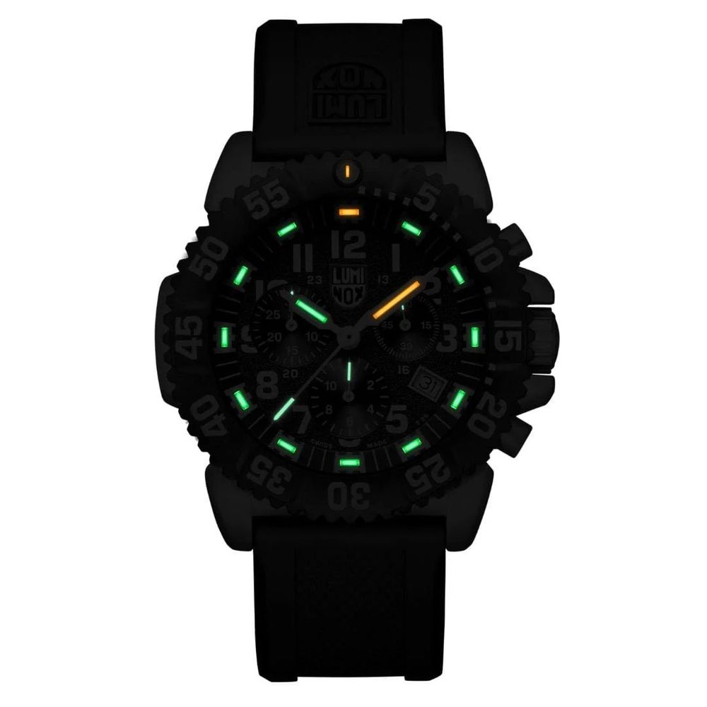 Luminox Grijs Rubberen Sport Horloge